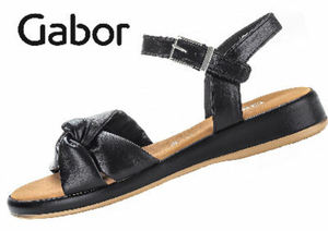 Products: Gabor – 734.27 – Gini – Black Women’s Sandals Halliwell Shoes