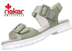 Rieker – V4252-52 – Radka – Green Women’s Sandals Halliwell Shoes