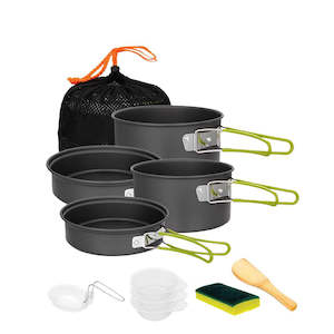 Domex Anodised Camping Cook Set (10pc)