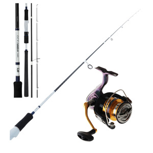 Daiwa Laguna LT 4000 / 21 Excelor Oceano 762 Saltwater Spin COMBO with 15lb Braid