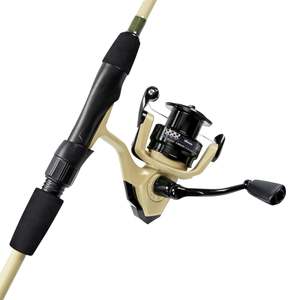 Okuma: Okuma OUTRAX 6'6 2PC Rod & Reel Spin Combo - Sand Green