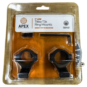 Apex Tikka T3X Ring Mounts 1"