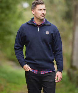 Savage: Swanndri Mariner Wool Zip Sweater