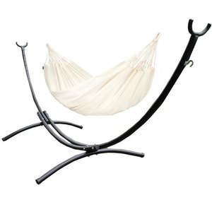 Everything You Need To Relax: Arc Hammock Stand and Double Hammock