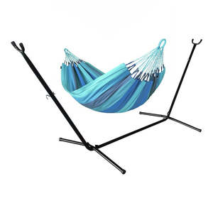 Everything You Need To Relax: Metal Hammock Stand and Single Hammock