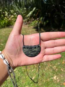 Porowhita Koru Disk: 50mm Breastplate - Douglas Creek Stone