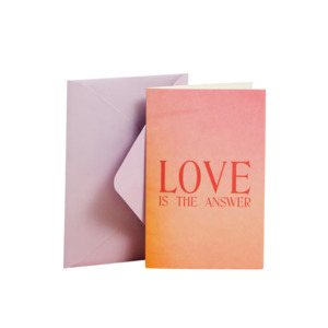 Love Is The Answer Card