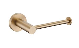 Round Tube Stainless Steel 1908 Toilet Roll Holders Satin Brass - Handles Plus