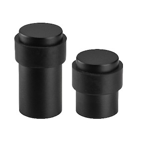 Floor Mounted Door Stop 40/60mm Matt Black - Handles Plus