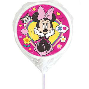 Minnie Mouse Lollipops - Designer Personalised Lollipops NZ