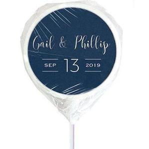 Products: Large names personalised wedding lollipops - Designer Personalised Lollipops NZ