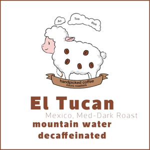 Coffee Bean - Great Coffee Roaster on Mt Albert, Auckland: Mexico El Tucan Decaf (dark roast)