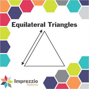 Imprezzio Equilateral Triangle Papers & Acrylic Templates