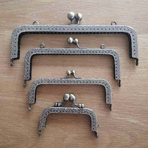 Purse Frames - Antique Brass Square