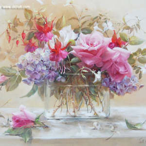 Embroidery Panels: Embroidery Panels - Jill Kirstein Watercolours