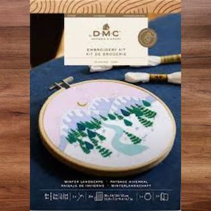 Embroidery Kits: DMC Embroidery Kit - Winter Landscape