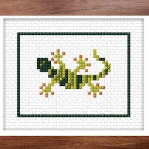 Embroidery Kits: Kiwi Kids Kit's - Gecko by Madeleine Findley
