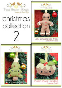 Christmas Crafts: Two Brown Birds Creative Cards - Christmas Patterns