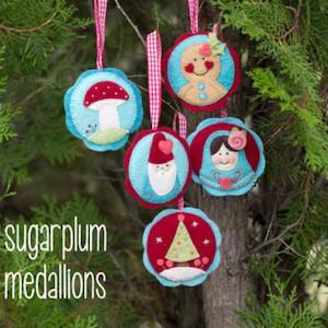 Christmas Crafts: May Blossom: Sugarplum Medallions Pattern & Kit
