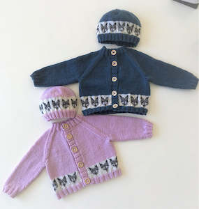 Little Bad Wolf Baby Cardi & Hat Pattern