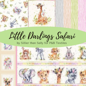 Baby: Little Darlings Safari by Sillier than Sally for P&B Textiles