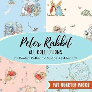 Peter Rabbit by Beatrix Potter for Visage Textiles