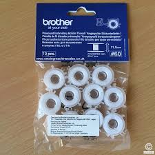 Brother Sewing Quilting And Embroidery Accessories: Brother pre-wound bobbins x 10 (D)