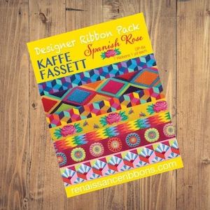 Renaissance Ribbons - Designer Ribbon Pack - Kaffe Fassett Spanish Rose