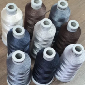 Thread For Machine Embroidery And Quilting: Madeira Polyneon 40, Greys, Blacks and Whites