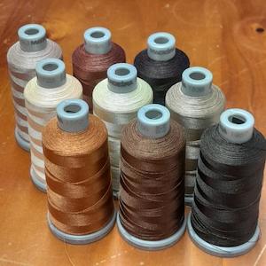 Thread For Machine Embroidery And Quilting: Madeira Polyneon 40, Browns