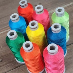 Thread For Patchwork And Quilting: Madeira Polyneon 40 - Fluoro Colours