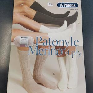 Knitting Patterns Babies And Children: Patons - Patonyle 4 ply Socks Patterns