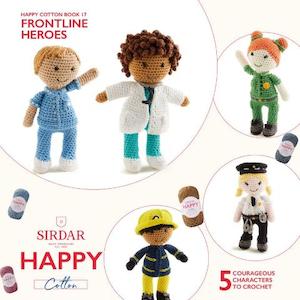 Knitting And Crochet Patterns Toys: DMC Happy Cotton Book 12 - Frontline Workers - Amigurumi  patterns