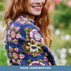 Climbing Rose Wrap by Janie Crow - Pattern