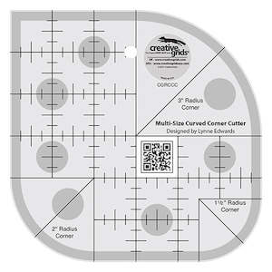 Measuring And Marking Tools: Creative Grids Non-Slip Multi Size Curved Corner Cutter