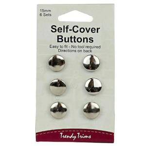 Buttons And Fasteners: Buttons - Self Cover Metal