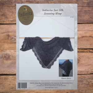 Knitting Patterns Womens Garments And Accessories: Alpaca Yarns 2120 - Suri Silk Stunning Wrap