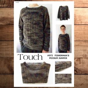Knitting Patterns Womens Garments And Accessories: Touch Yarns 072 - Fisherman's Possum Jumper