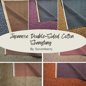 Japanese Double Sided Cotton Shantung by Sevenberry
