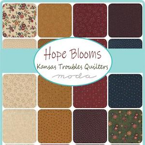 Quilting Cottons: Hope Blooms By Kansas Troubles Quilters for Moda