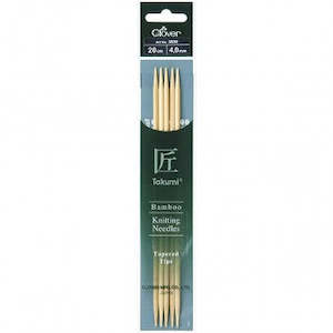 Single Pointed Knitting Needles: Clover Bamboo Double Pointed Knitting Needles