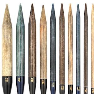 Single Pointed Knitting Needles: LYKKE  Driftwood  Interchangeable Knitting Needle Tips