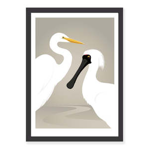 New Zealand Wildlife Fine Art Prints: Limited Edition Coastal companions art print