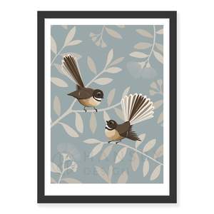 Fantail Pair / Pīwakawaka