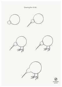 Free Printables: Drawing NZ Icons - Kiwi