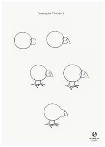 Free Printables: Drawing NZ Icons - Takahe