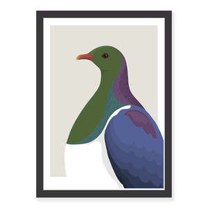New Prints: Kererū Profile art print
