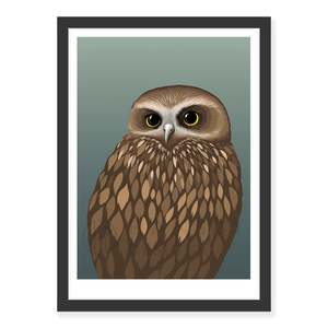 Best Sellers 1: Morepork dusk art print