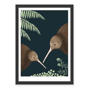 Best Sellers 1: Kiwi pair art print - ink