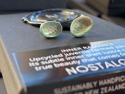 Jewellery: Nostalgem Paua Beachstone studs